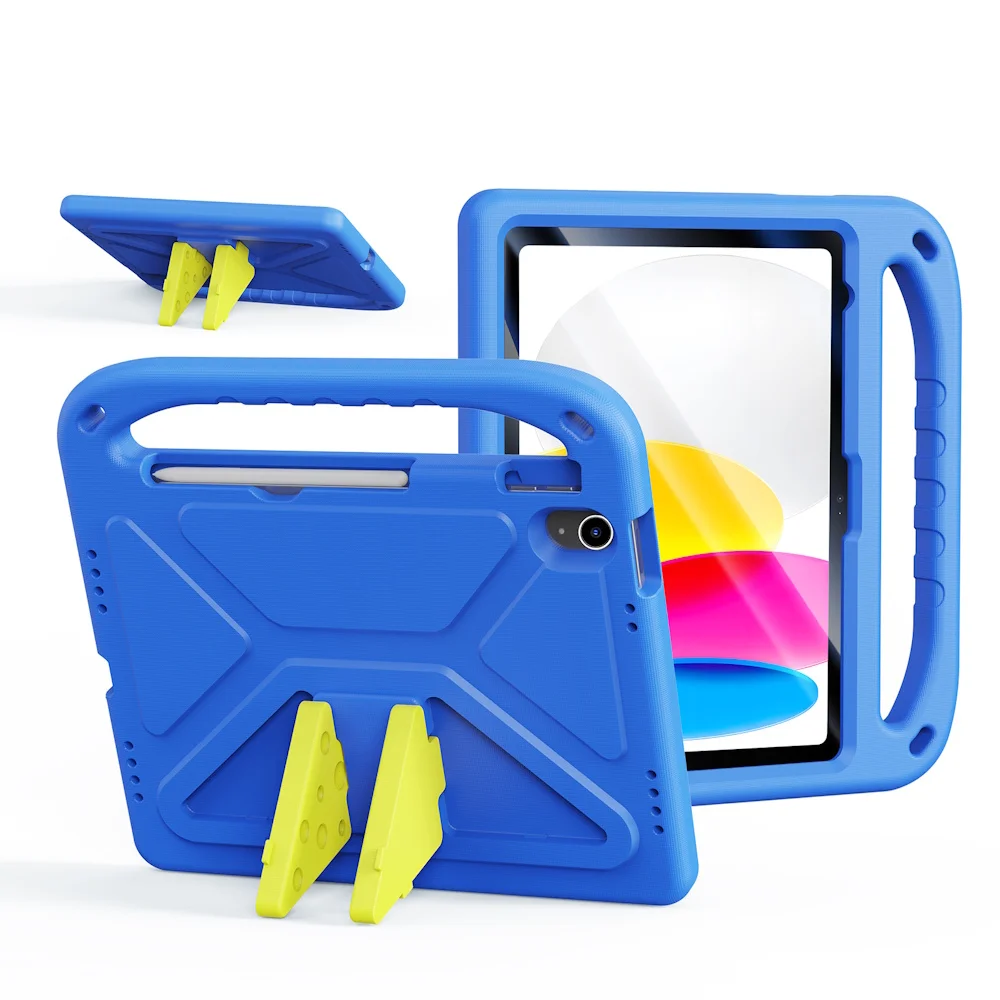 Φωτογραφία προϊόντος: Dux Ducis Puff Series Kids EVA Θήκη για iPad 10 (2022) / 11 (2025) με Βάση Στήριξης - Blue