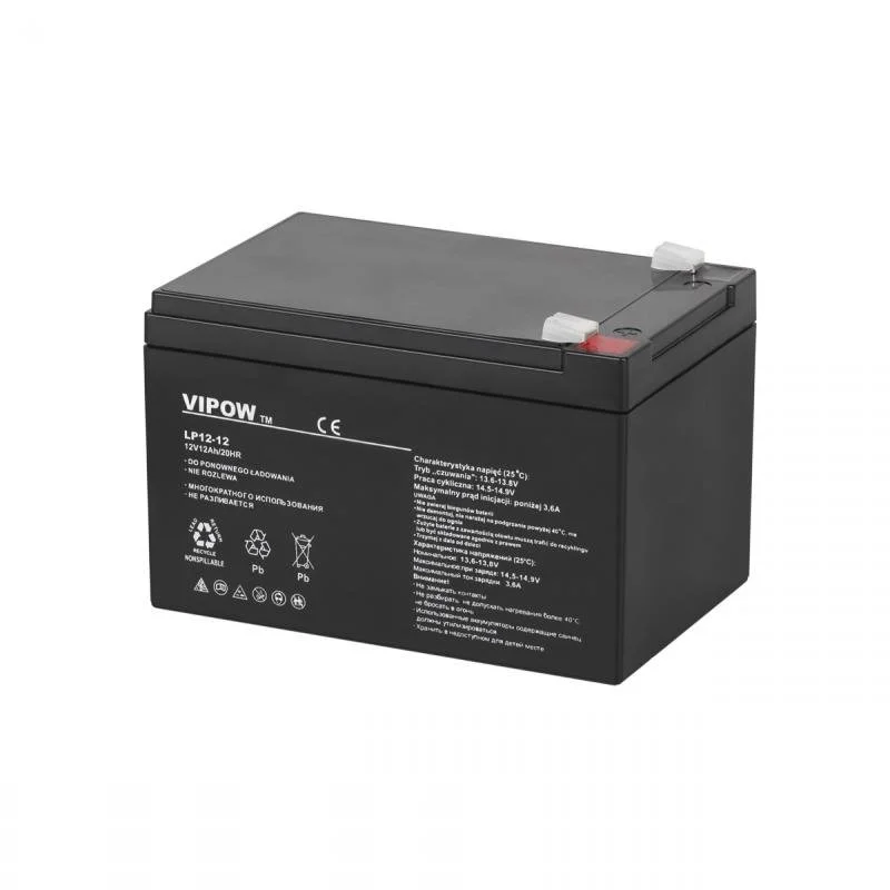 Φωτογραφία προϊόντος: Μπαταρία μολύβδου 12V 12Ah 152x99x96 VIPOW