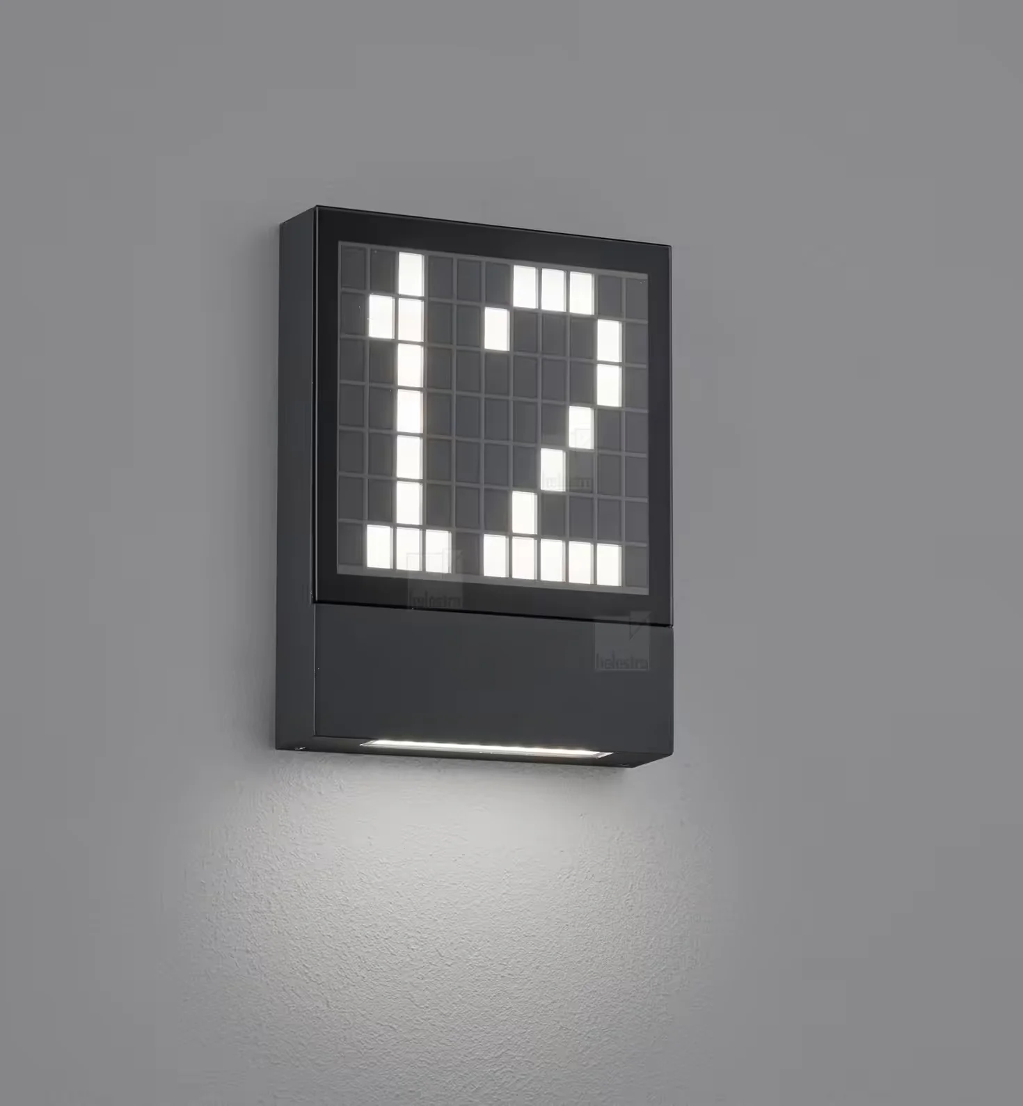 Φωτογραφία προϊόντος: Helestra Φωτιστικό Τοίχου DIAL LED Graphite με Άμεσο και Έμμεσο Φωτισμό IP54 Δυνατότητα εξατομίκευσης Γραφίτης