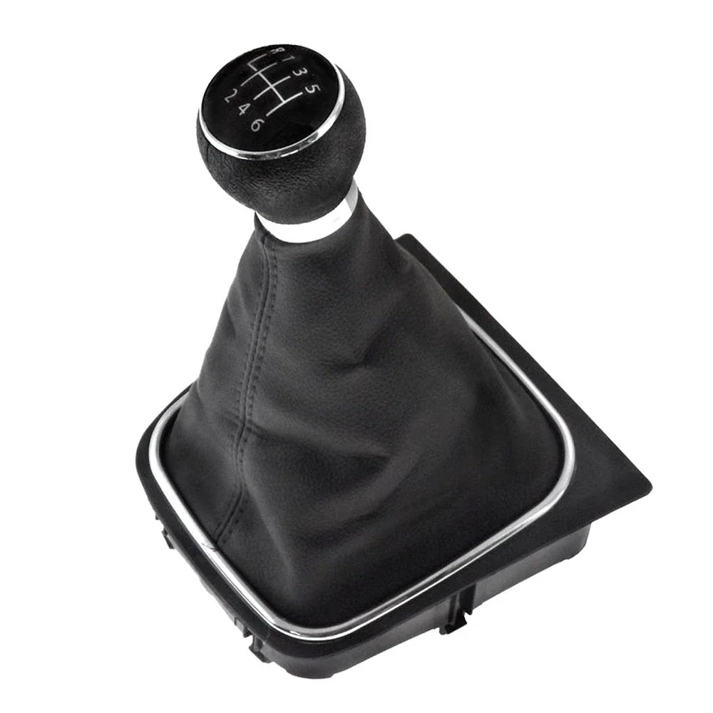 Φωτογραφία προϊόντος: OEM Λεβιές ταχυτήτων VW Golf 5 (2004-2009) / VW Golf 6 (2008-2012) 6 ταχύτητες μαύρο με πλαίσιο χρωμίου