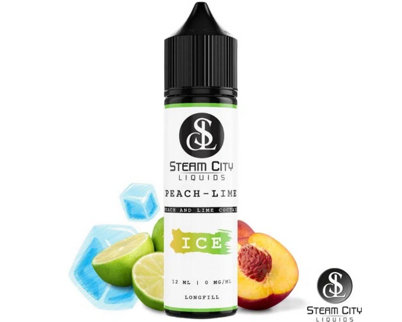 Φωτογραφία προϊόντος: Steam City Flavour Shot Peach Lime ice 60ml