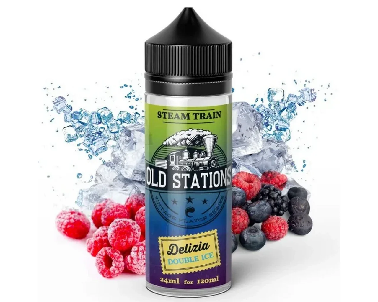 Φωτογραφία προϊόντος: Steam Train Old Stations Delizia Double Ice 24ml/120ml
