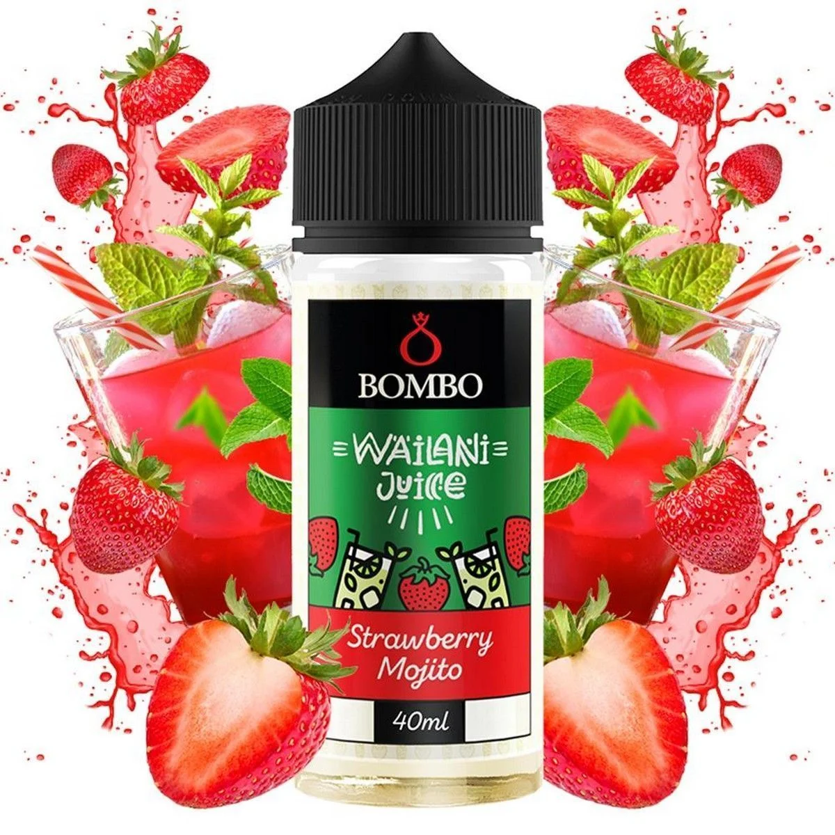 Φωτογραφία προϊόντος: Bombo Wailani Juice Flavor Shot Strawberry Mojito 40ml/120ml