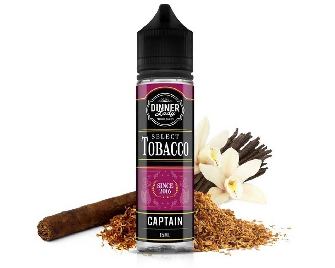 Φωτογραφία προϊόντος: Dinner Lady Select Tobacco Flavour Shot Captain 15/60ml