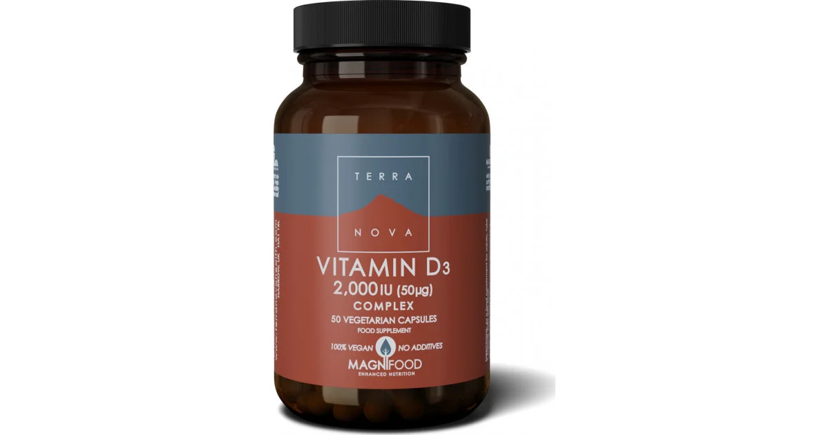 Φωτογραφία προϊόντος: TERRA NOVA TerraNova Vitamin D3 Complex Βιταμίνη για Ενίσχυση του Ανοσοποιητικού & την Υγεία των Οστών 2000iu 50 φυτικές κάψουλες