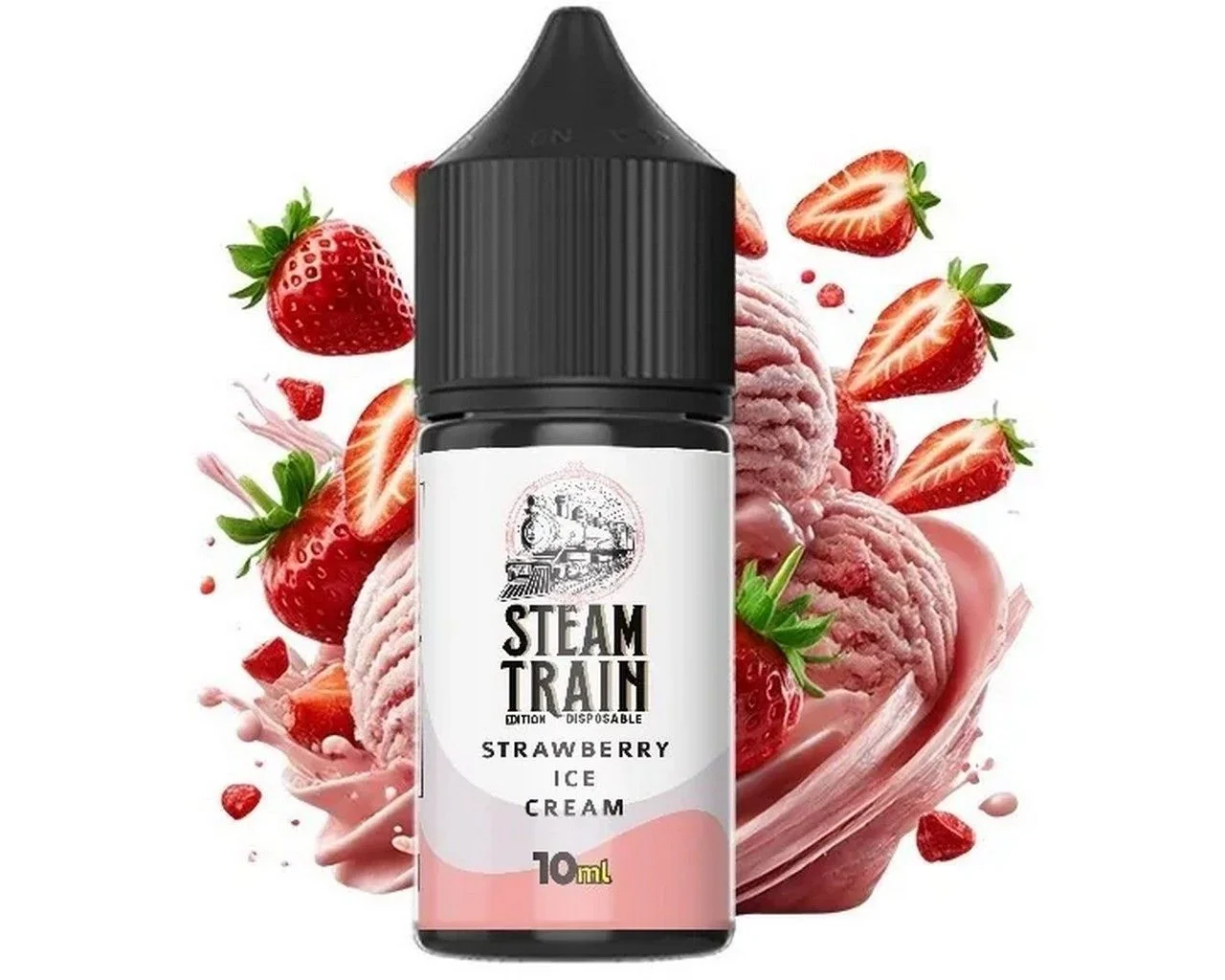 Φωτογραφία προϊόντος: Steam Train Disposable Edition Flavorshot Strawberry Ice Cream 10ml/30ml