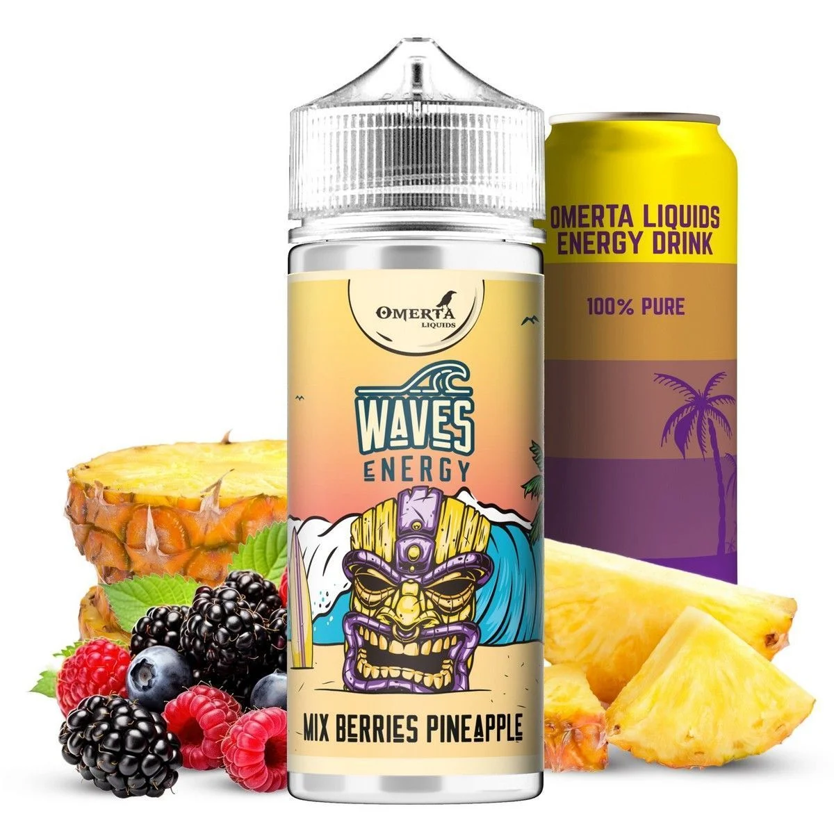 Φωτογραφία προϊόντος: Omerta Waves Energy Flavor Shot Mix Berries Pineapple 30ml/120ml