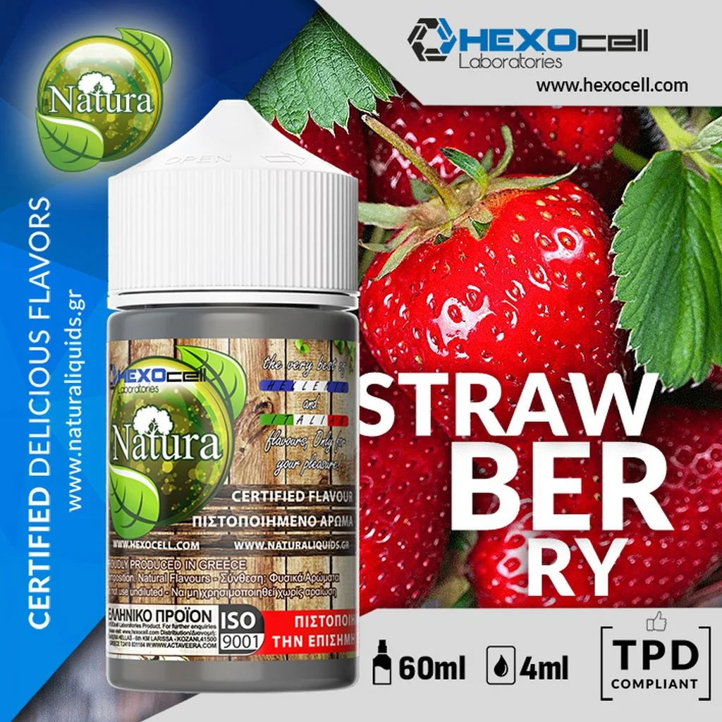 Φωτογραφία προϊόντος: Natura Hypermix Ultra Flavorshot Strawberry 4ml/60ml