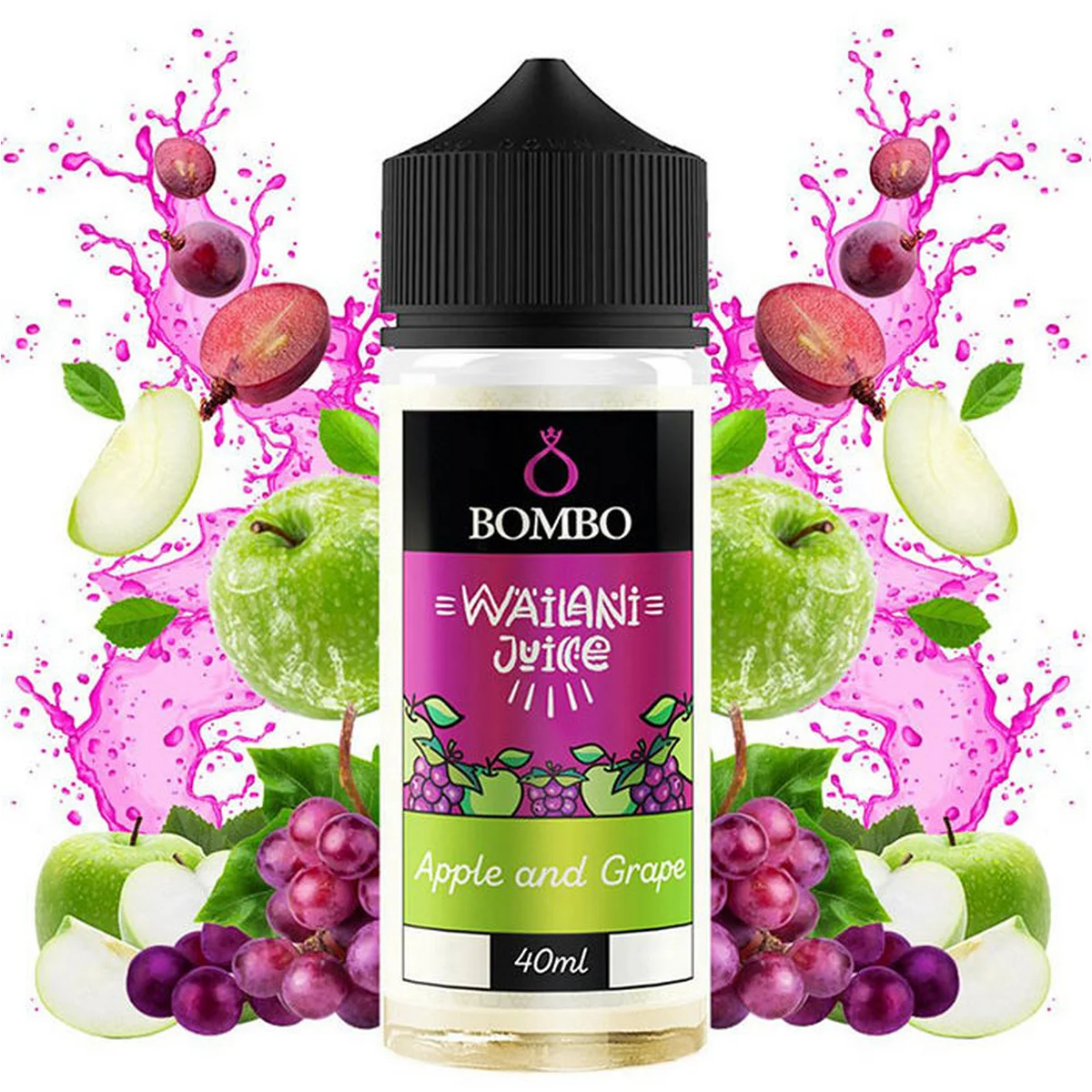Φωτογραφία προϊόντος: Bombo Wailani Juice Flavor Shot Apple and Grape 40ml/120ml