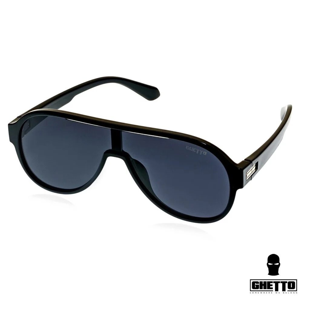 Φωτογραφία προϊόντος: Ghetto Vintage Aviator Sunglasses Black Frame Unisex Gray