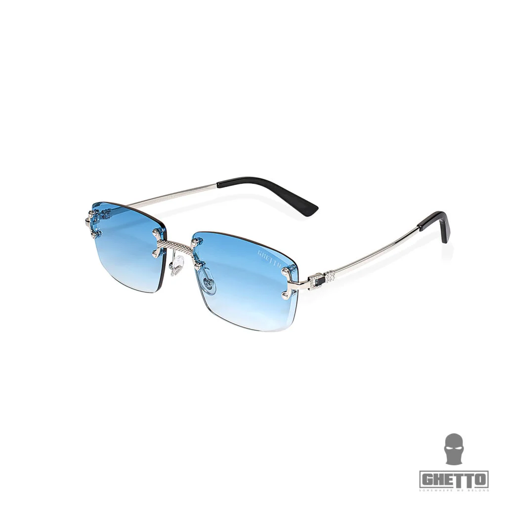 Φωτογραφία προϊόντος: Ghetto Palette Sunglasses Silver Frame Unisex Sky Blue