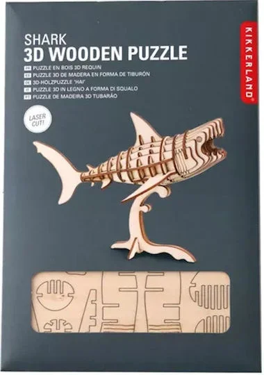 Φωτογραφία προϊόντος: ΚΑΤΑΣΚΕΥΕΣ 3D PUZZLE ΞΥΛΙΝΟ ΚΑΡΧΑΡΙΑΣ KIKKERLAND