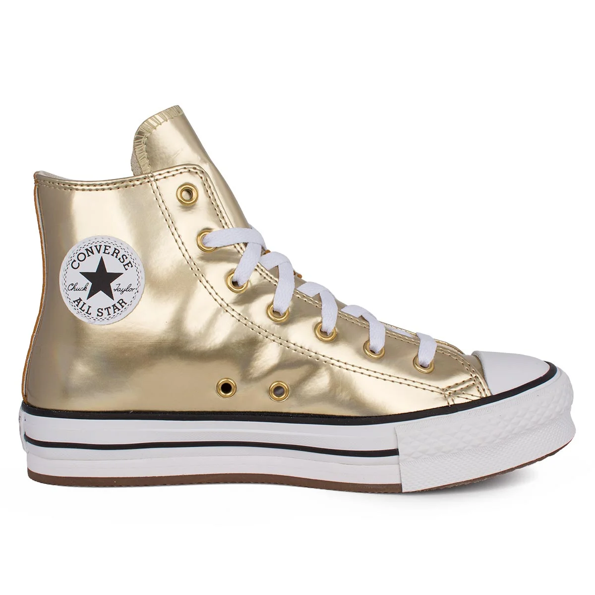 Φωτογραφία προϊόντος: CONVERSE CHUCK TAYLOR ALL STAR EVA LIFT - ΧΡΥΣΟ