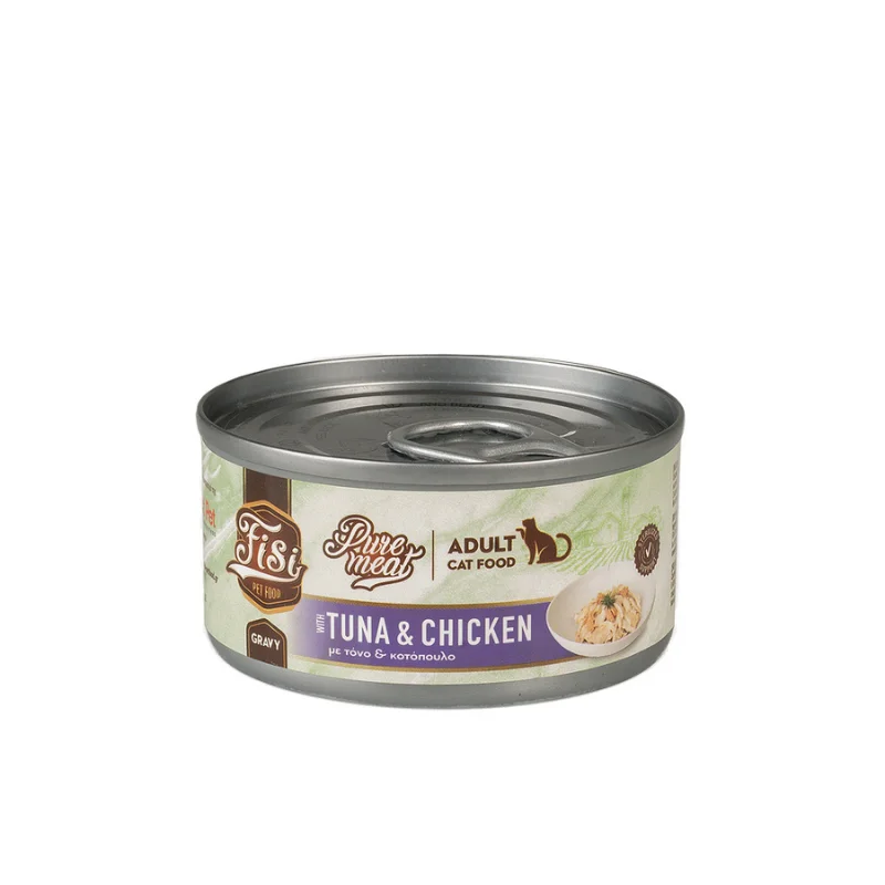 Φωτογραφία προϊόντος: Fisi Pure Meat Cat Adult Τόνος + Κοτόπουλο 80 gr