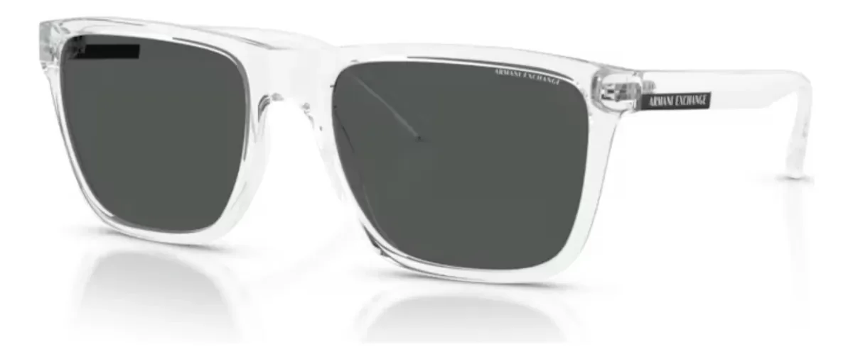 Φωτογραφία προϊόντος: Γυαλιά Ηλίου Armani Exchange Unisex κοκκάλινα διάφανα με σκούρους γκρι φακούς 4080s 823587 57mm