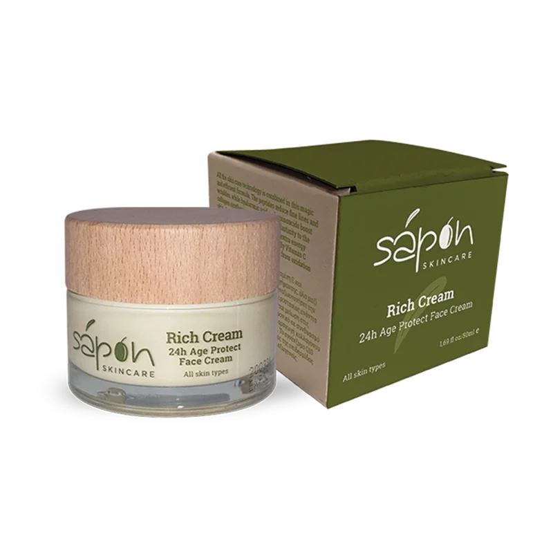 Φωτογραφία προϊόντος: Rich face cream με όλα τα δραστικά αντιγήρανσης Sapon 50ml