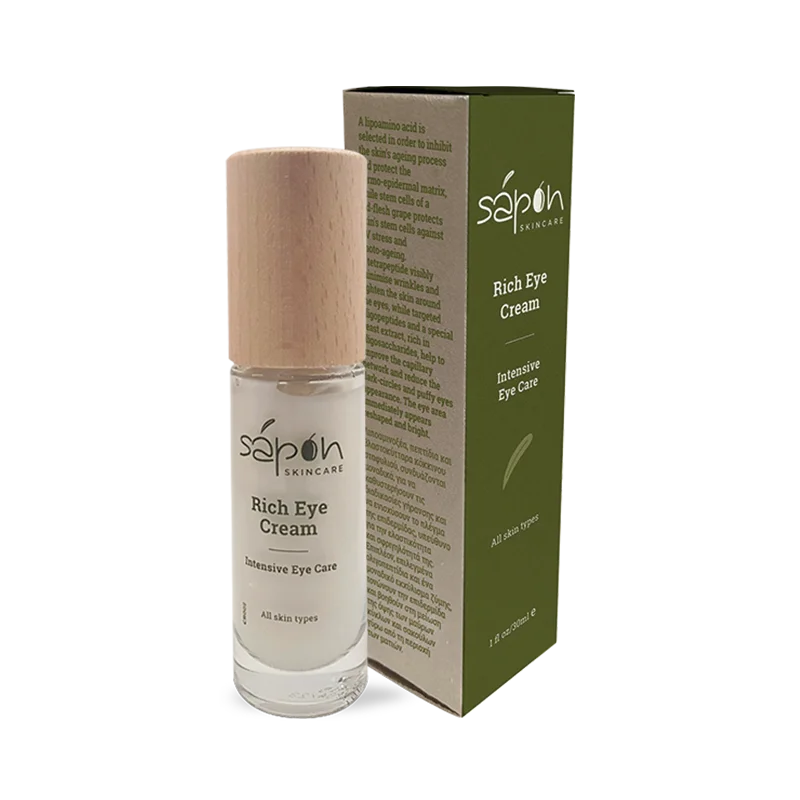 Φωτογραφία προϊόντος: Rich eye cream με βλαστοκύτταρα κόκκινου σταφυλιού & Provitamin B5 Sapon 30ml