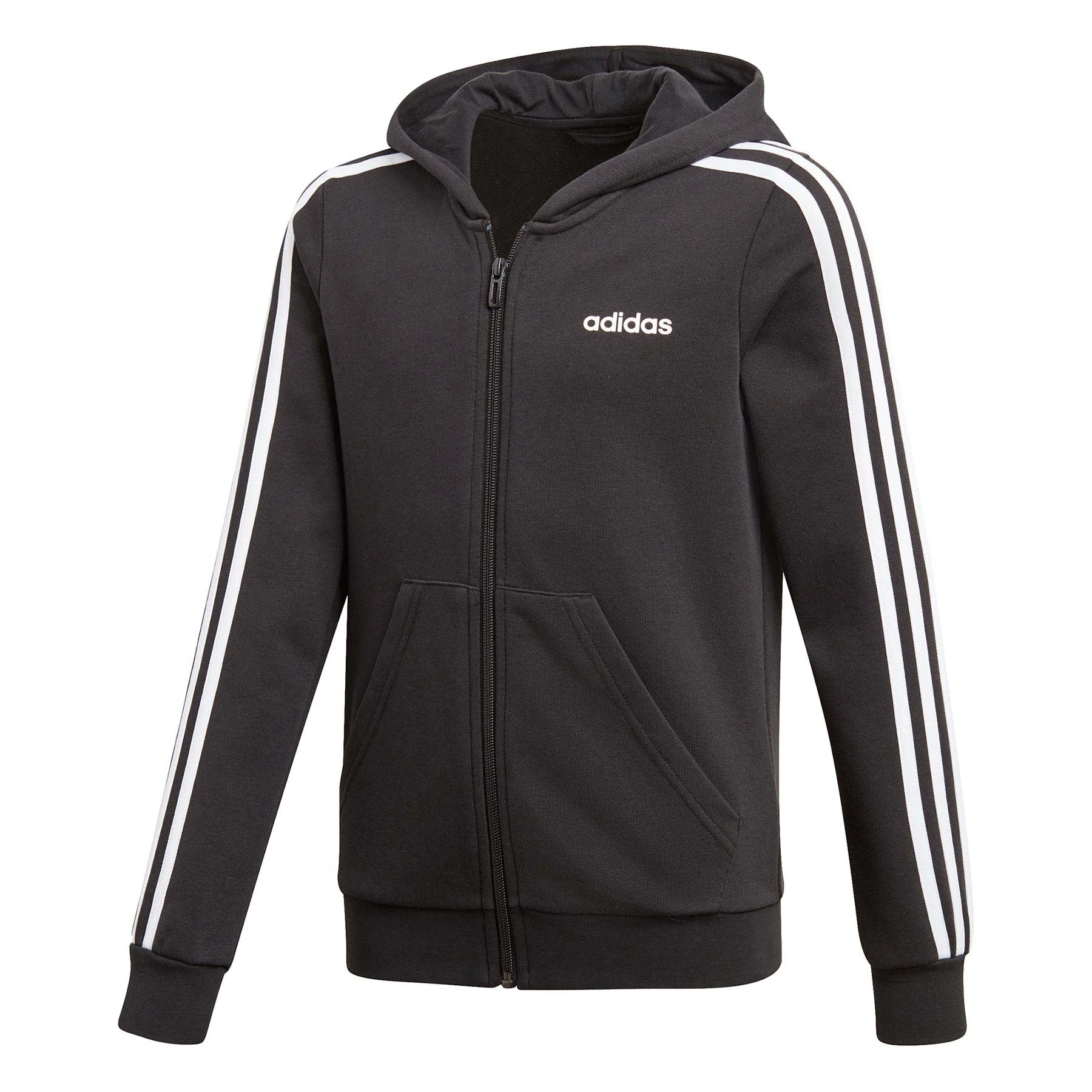 Φωτογραφία προϊόντος: ADIDAS SPORT INSPIRED ESSENTIALS 3-STRIPES FULL-ZIP HOODIE ΜΑΥΡΟ