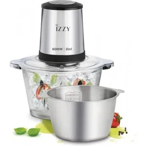 Φωτογραφία προϊόντος: Izzy IZ-6904 Πολυκόπτης Multi 600W με 2 Δοχεία 1.8L