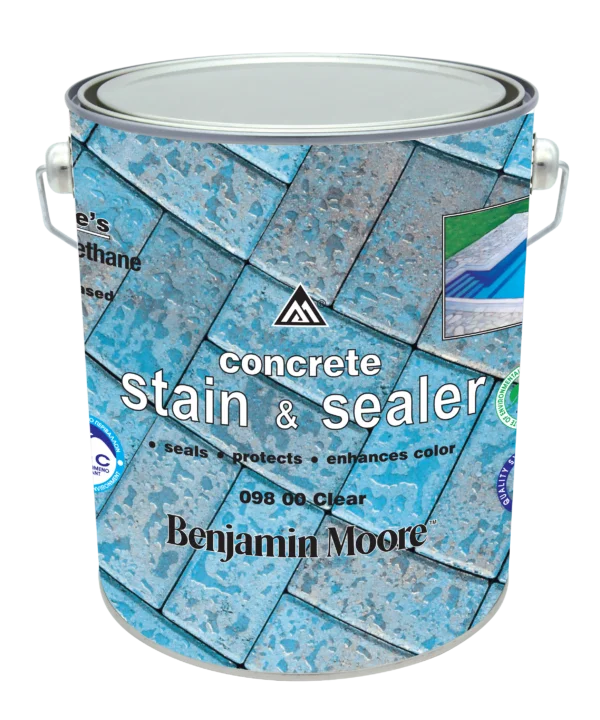Φωτογραφία προϊόντος: Benjamin Moore Stain + Sealer 098 Βερνίκι Πολυουρεθάνης Πέτρας Νερού