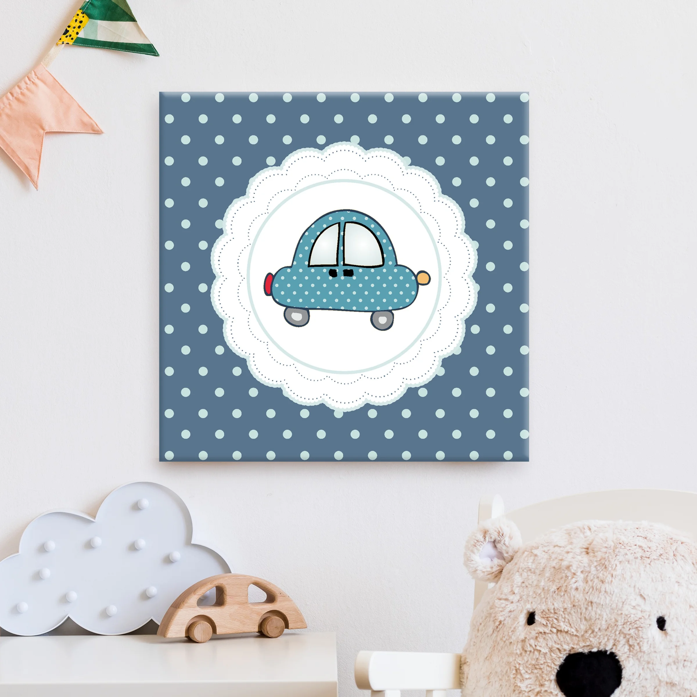 Φωτογραφία προϊόντος: Πίνακας Σε Καμβά - Little Blue Car