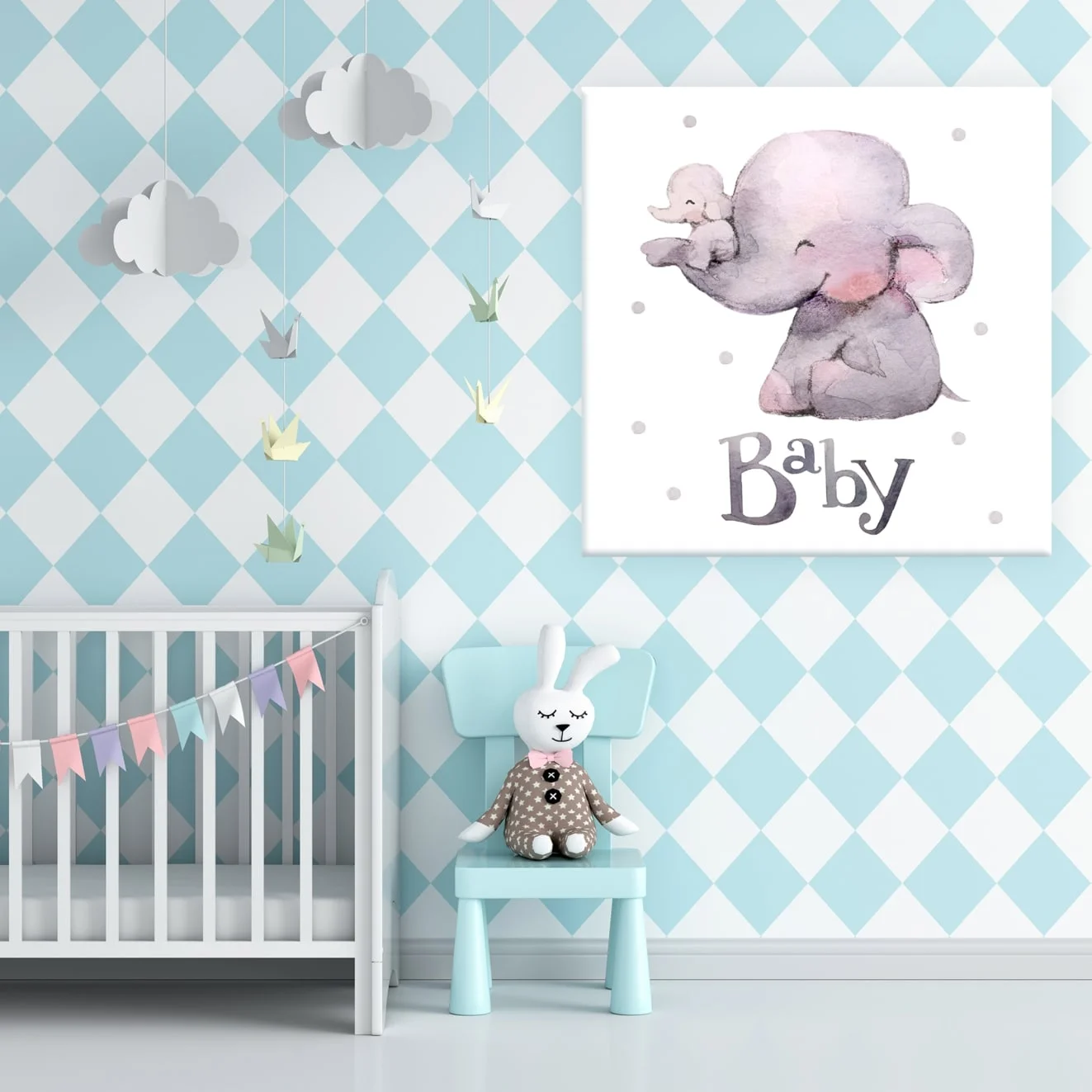 Φωτογραφία προϊόντος: Πίνακας Σε Καμβά - Baby Elephants