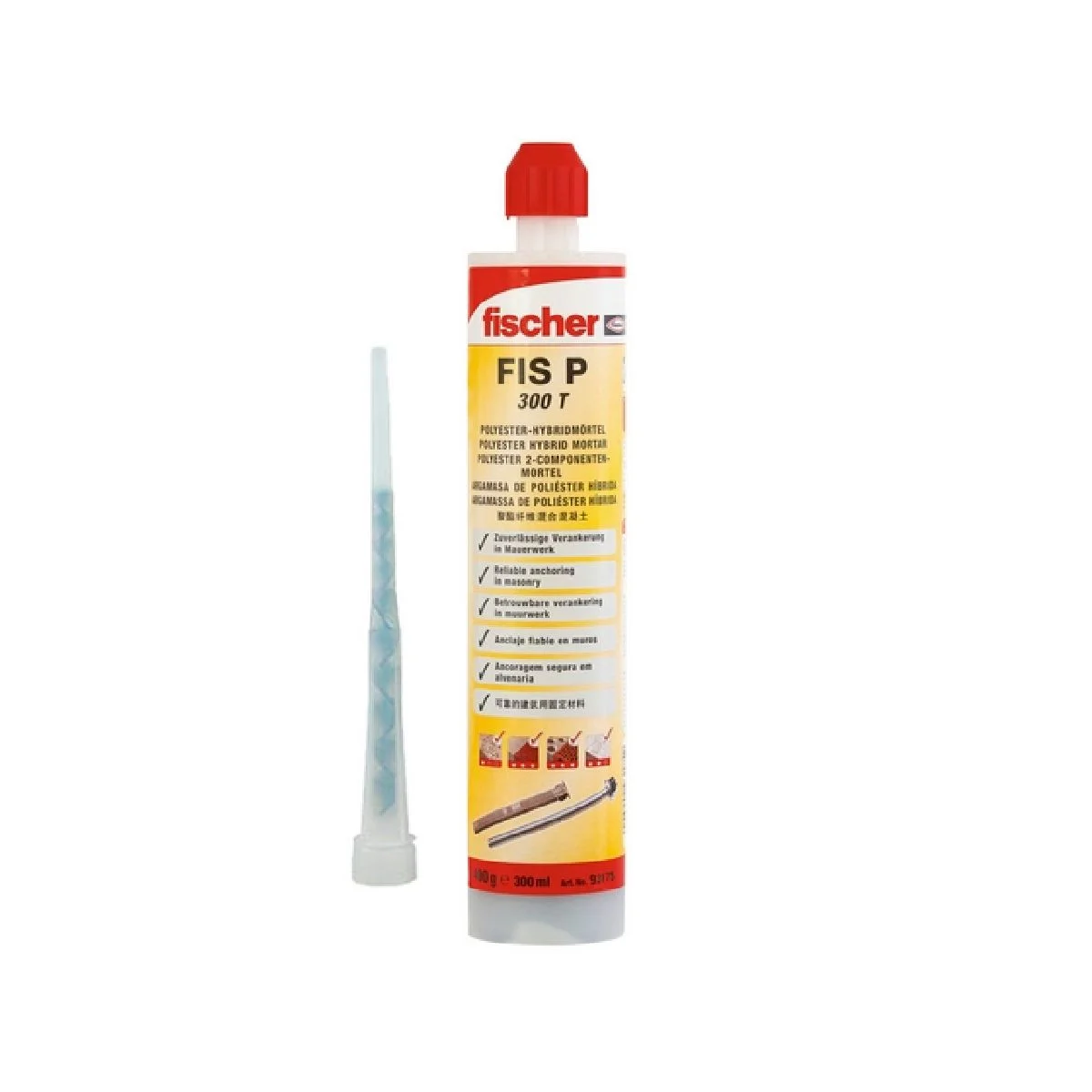 Φωτογραφία προϊόντος: Fischer FIS P 300 T: Χημικό Βύσμα σε Φύσιγγα
