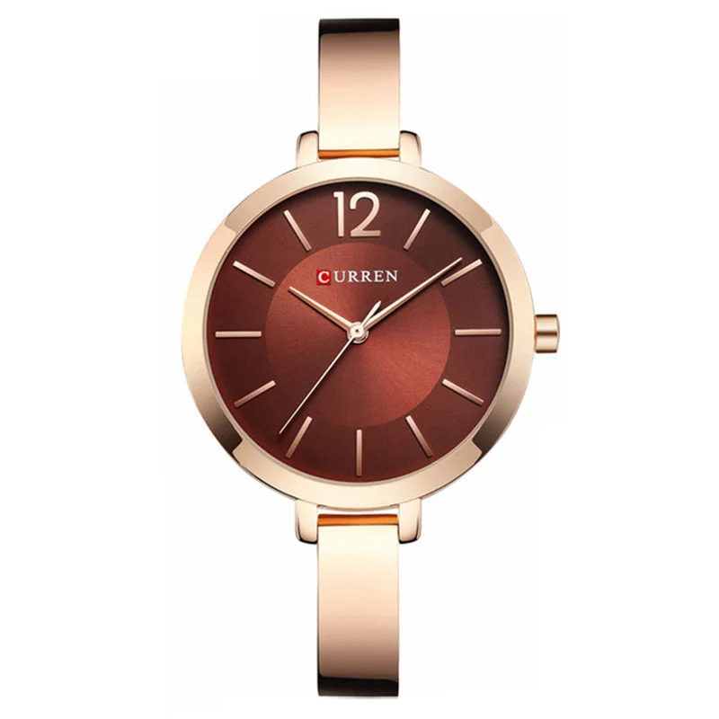 Φωτογραφία προϊόντος: Γυναικείο Ρολόι Curren 9012 Rose Gold - Bordo