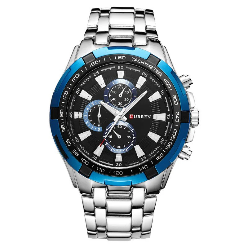 Φωτογραφία προϊόντος: Ανδρικό ρολόι Curren 8023 Silver-BlueBlack
