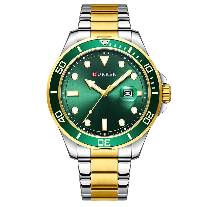 Φωτογραφία προϊόντος: Ανδρικό Ρολόι Curren 8388 Gold Green
