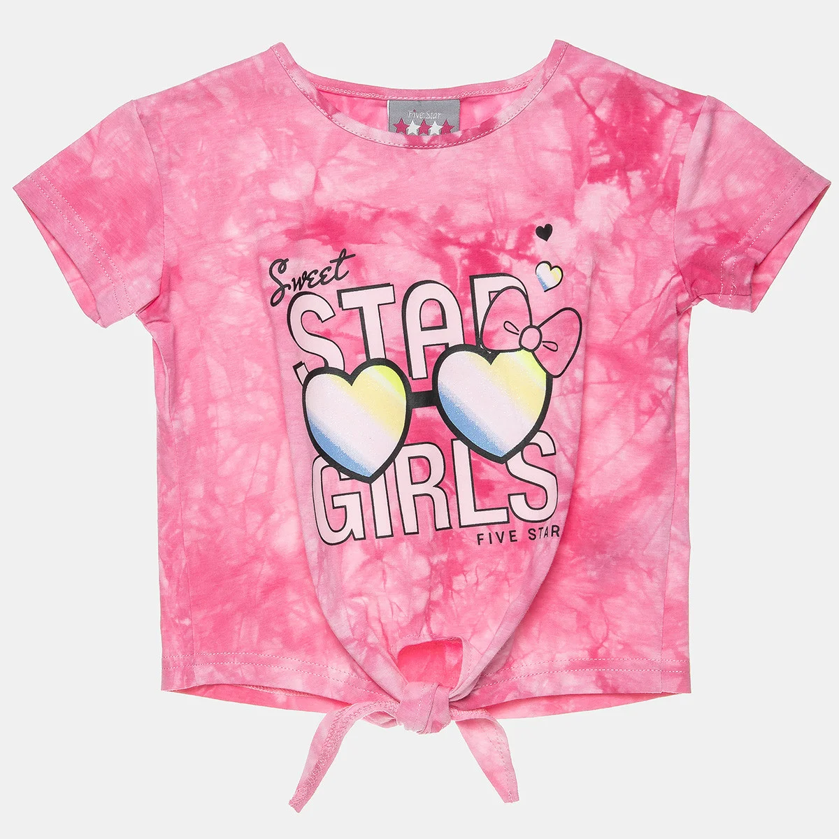 Φωτογραφία προϊόντος: Five Star Μπλούζα cropped tie dye με glitter