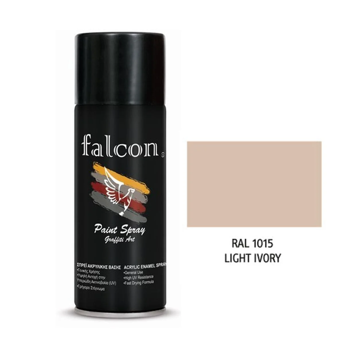 Φωτογραφία προϊόντος: Falcon Σπρέι Βαφής Μπεζ "Light Ivory" RAL 1015 400ml