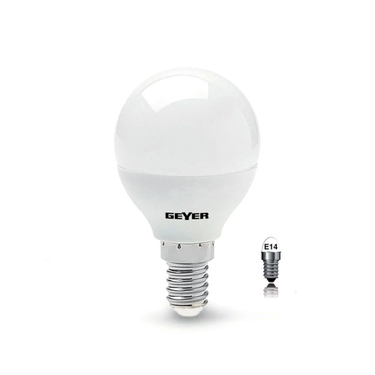 Φωτογραφία προϊόντος: GEYER ΛΑΜΠΑ LED G45 E14: 5W, Θερμό Λευκό, 470 Lumen LGLWE145E