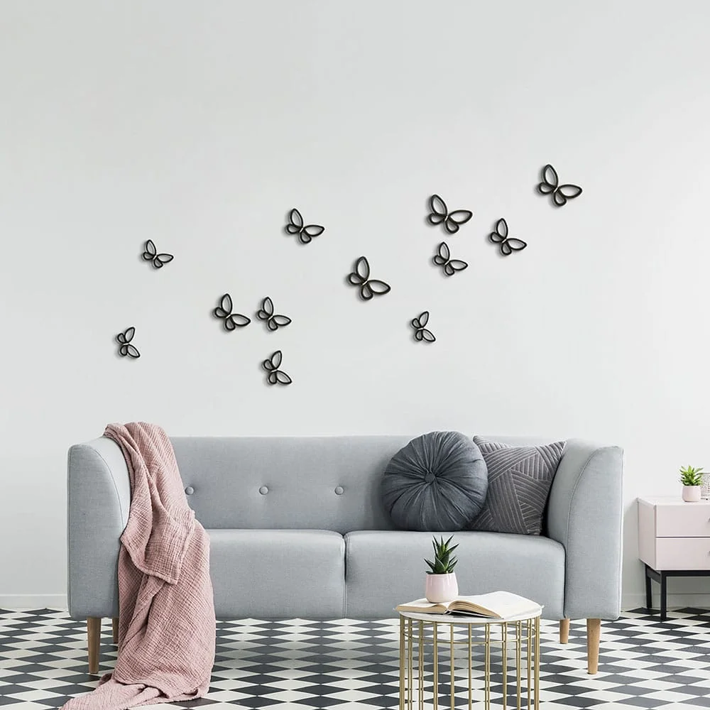 Φωτογραφία προϊόντος: Ango Black Metal Butterflies 3D (24007)