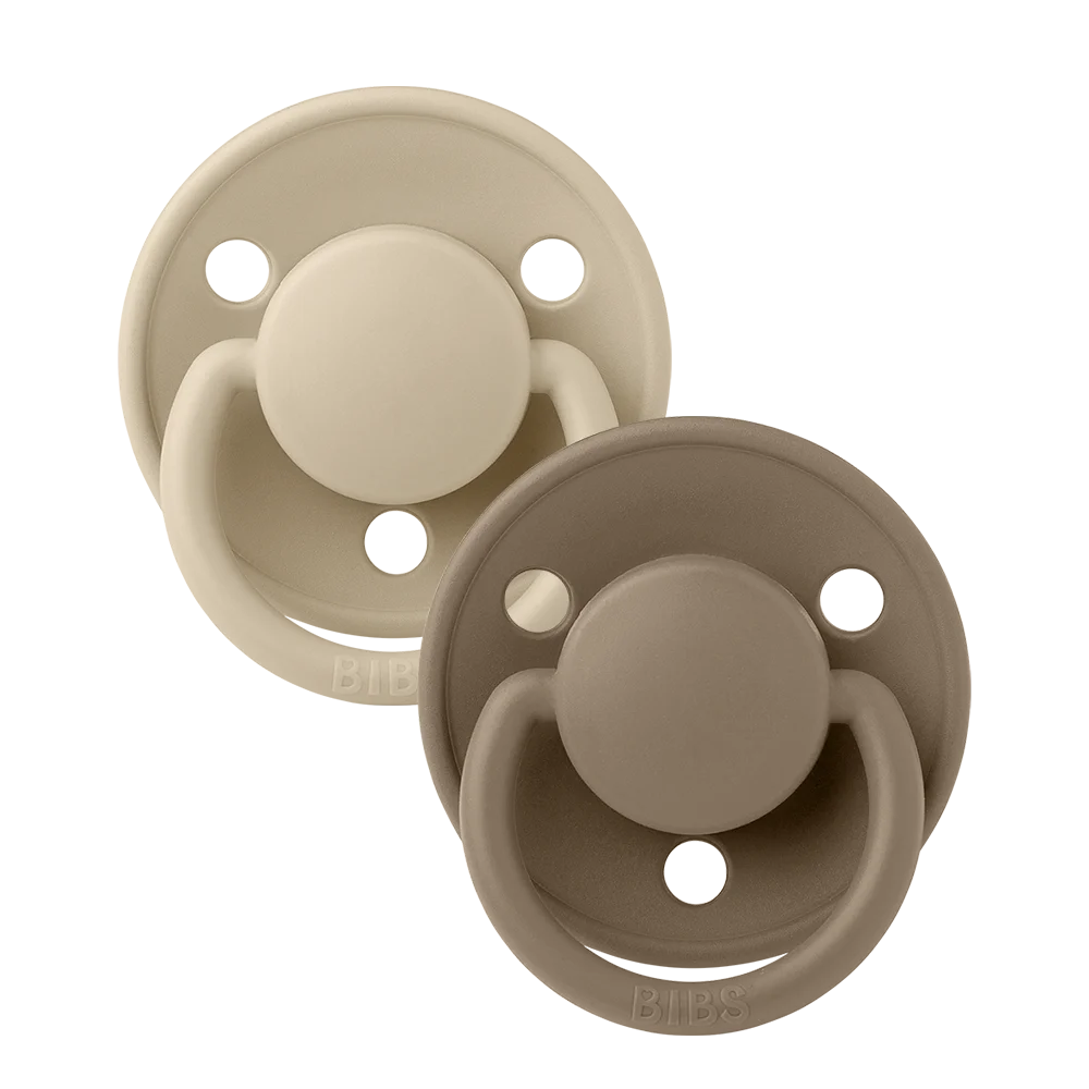 Φωτογραφία προϊόντος: BIBS De Lux 2 PACK Silicone onesize (0-3 ετών) Vanilla/Dark Oak 150210