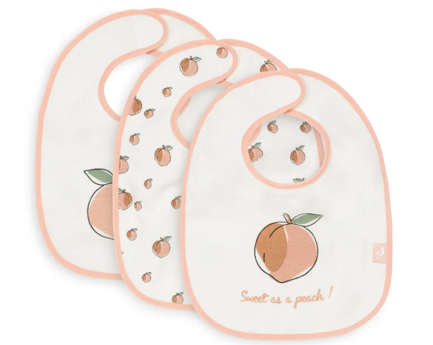 Φωτογραφία προϊόντος: Jollein Σέτ Σαλιάρες 3τμχ Peach 029-566-66030