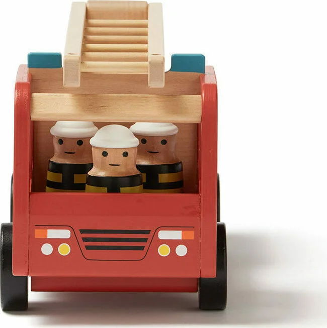 Φωτογραφία προϊόντος: KIDS CONCEPT. Ξύλινο πυροσβεστικό όχημα με φιγούρες AIDEN ΚC1000516
