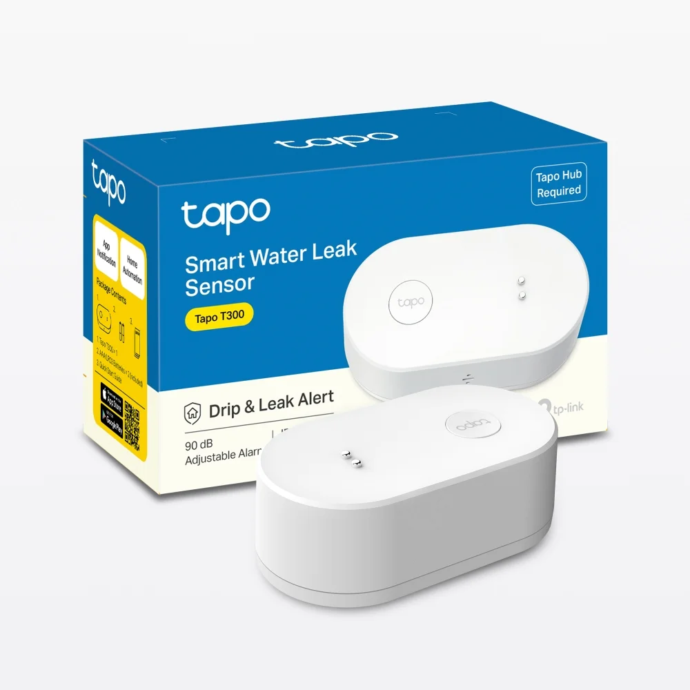 Φωτογραφία προϊόντος: ΤΡ-LΙΝΚ TP-Link Tapo T300 Έξυπνος Αισθητήρας Διαρροής Νερού με Ειδοποιήσεις και Συναγερμό