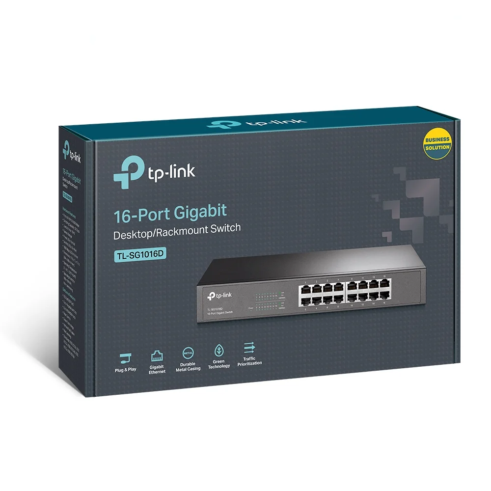 Φωτογραφία προϊόντος: ΤΡ-LΙΝΚ TP-Link TL-SG1016D 16-Port Gigabit Desktop Rackmount Switch