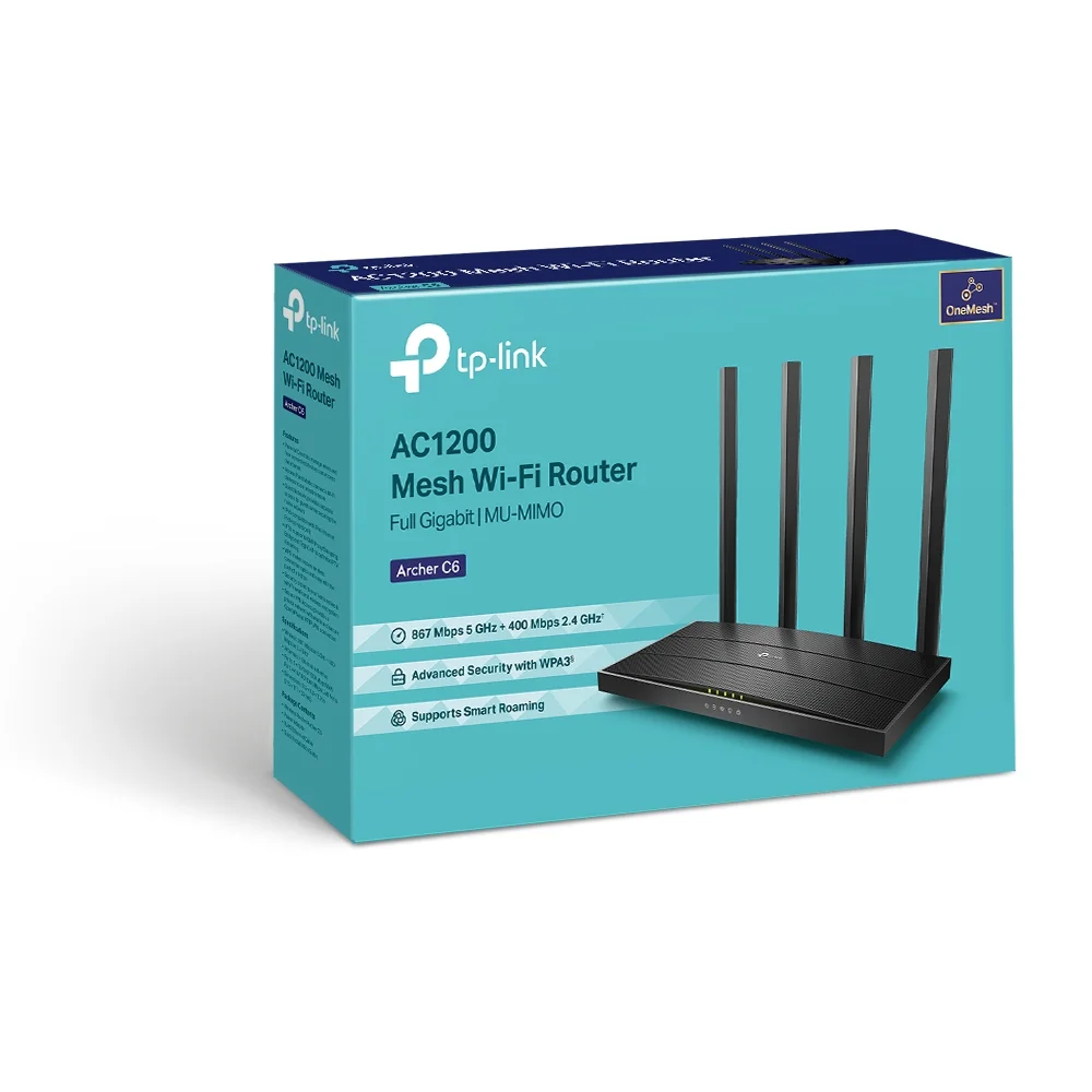 Φωτογραφία προϊόντος: ΤΡ-LΙΝΚ TP-Link Archer C6 – AC1200 Wireless MU-MIMO Gigabit Router