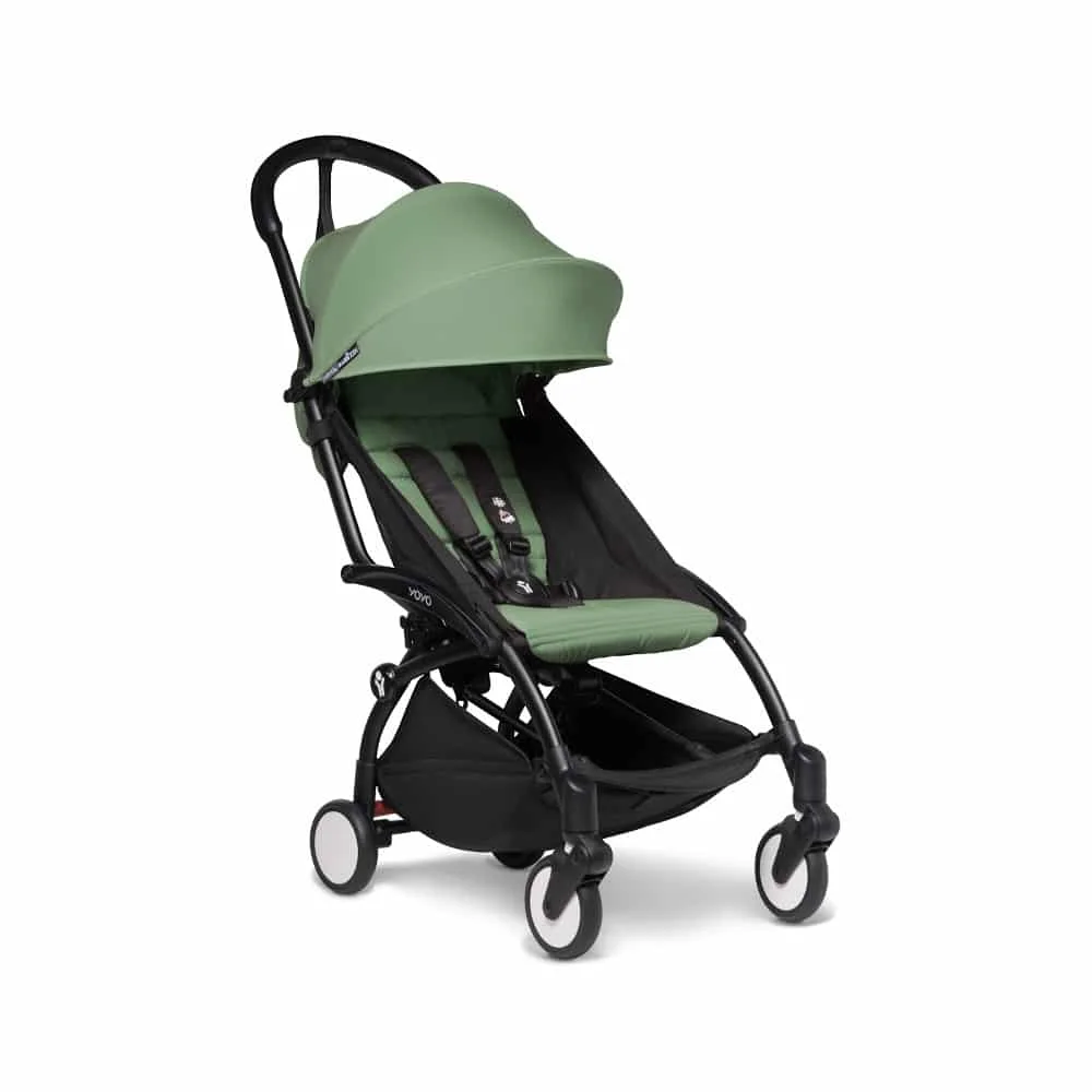 Φωτογραφία προϊόντος: Babyzen YOYO² Mαύρος Σκελετός – Υφάσματα Peppermint BZ10109-02-BZ10104-08
