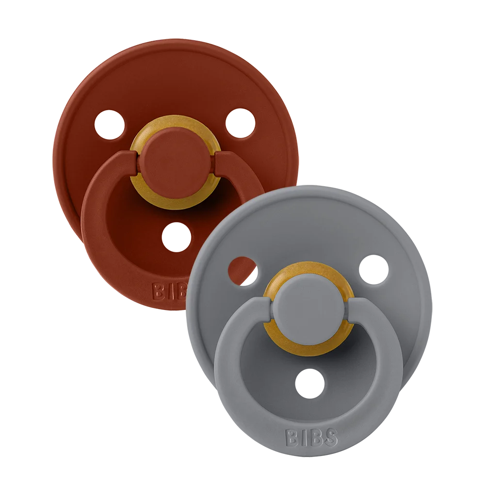 Φωτογραφία προϊόντος: BIBS Colour 2 PACK LATEX Size 1 0-6m Rust/Smoke 110217