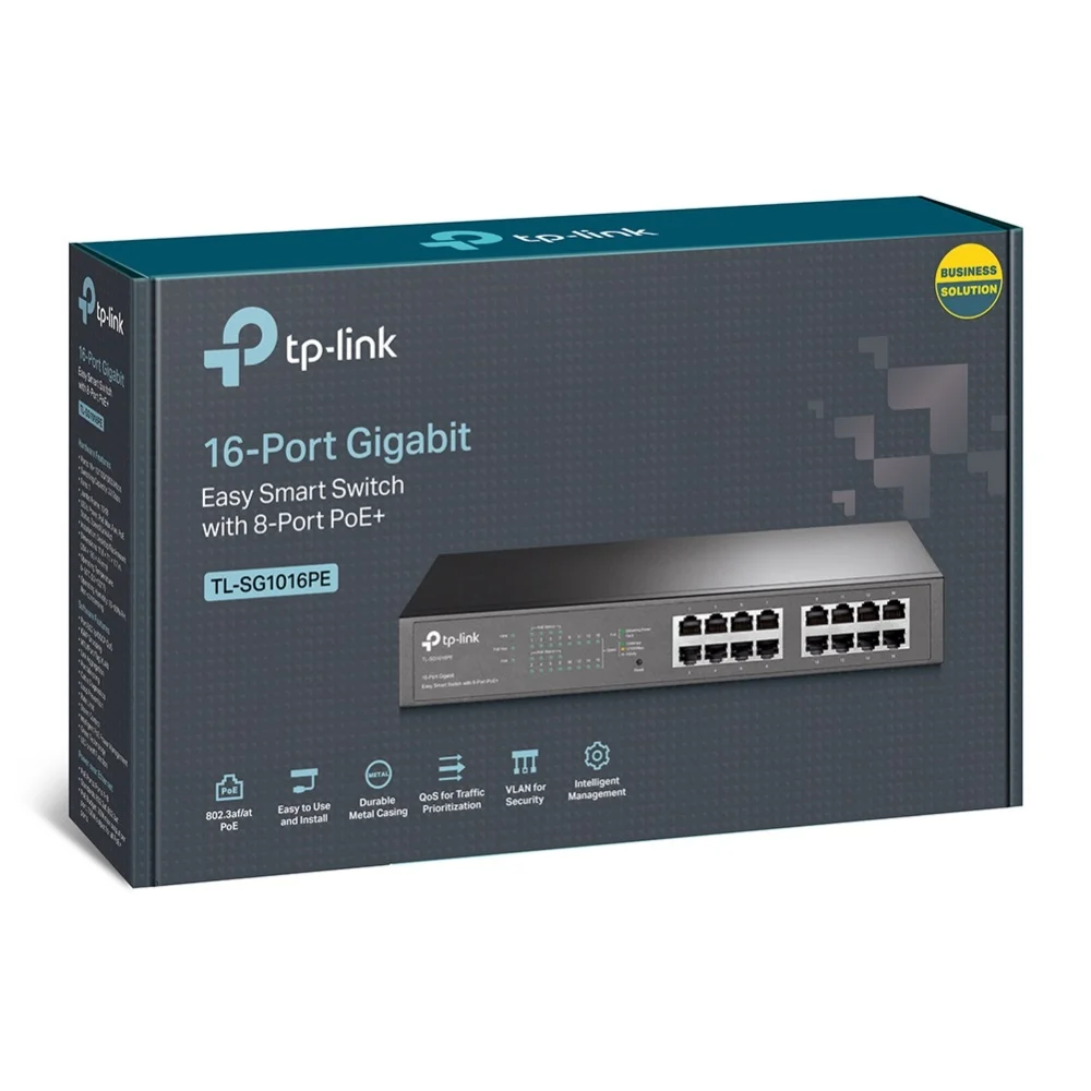 Φωτογραφία προϊόντος: ΤΡ-LΙΝΚ TP-Link TL-SG1016PE 16-Port Gigabit Easy Smart Switch με 8-Port PoE+