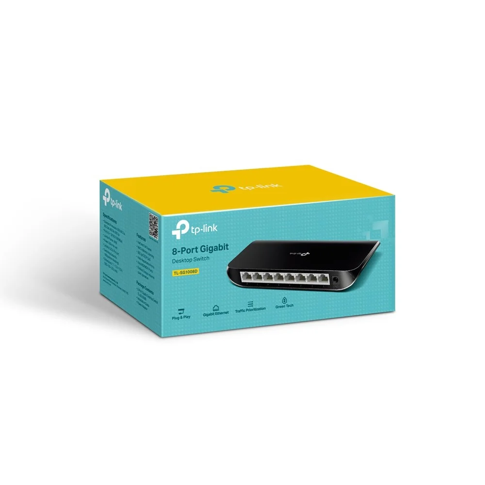 Φωτογραφία προϊόντος: ΤΡ-LΙΝΚ TP-Link TL-SG1008D Gigabit Desktop Switch με 8 Θύρες και Green Ethernet