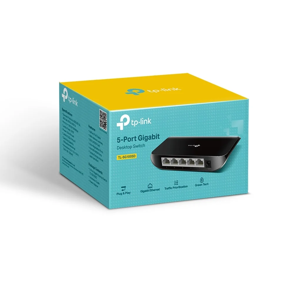 Φωτογραφία προϊόντος: ΤΡ-LΙΝΚ TP-Link TL-SG1005D 5-Port Gigabit Desktop Switch
