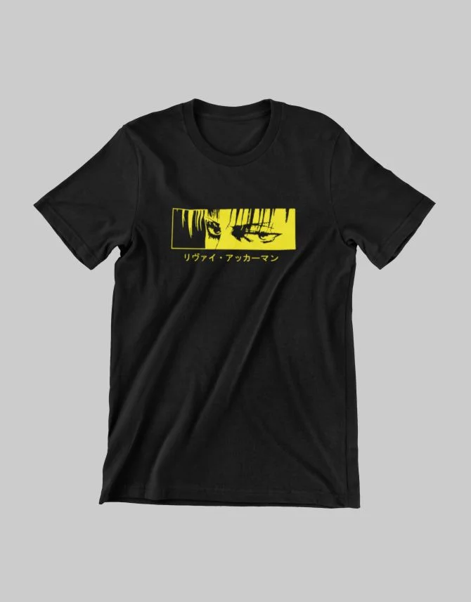 Φωτογραφία προϊόντος: TKT Attack On Titan | Levi Ackerman Yellow Eyes kids t-shirt