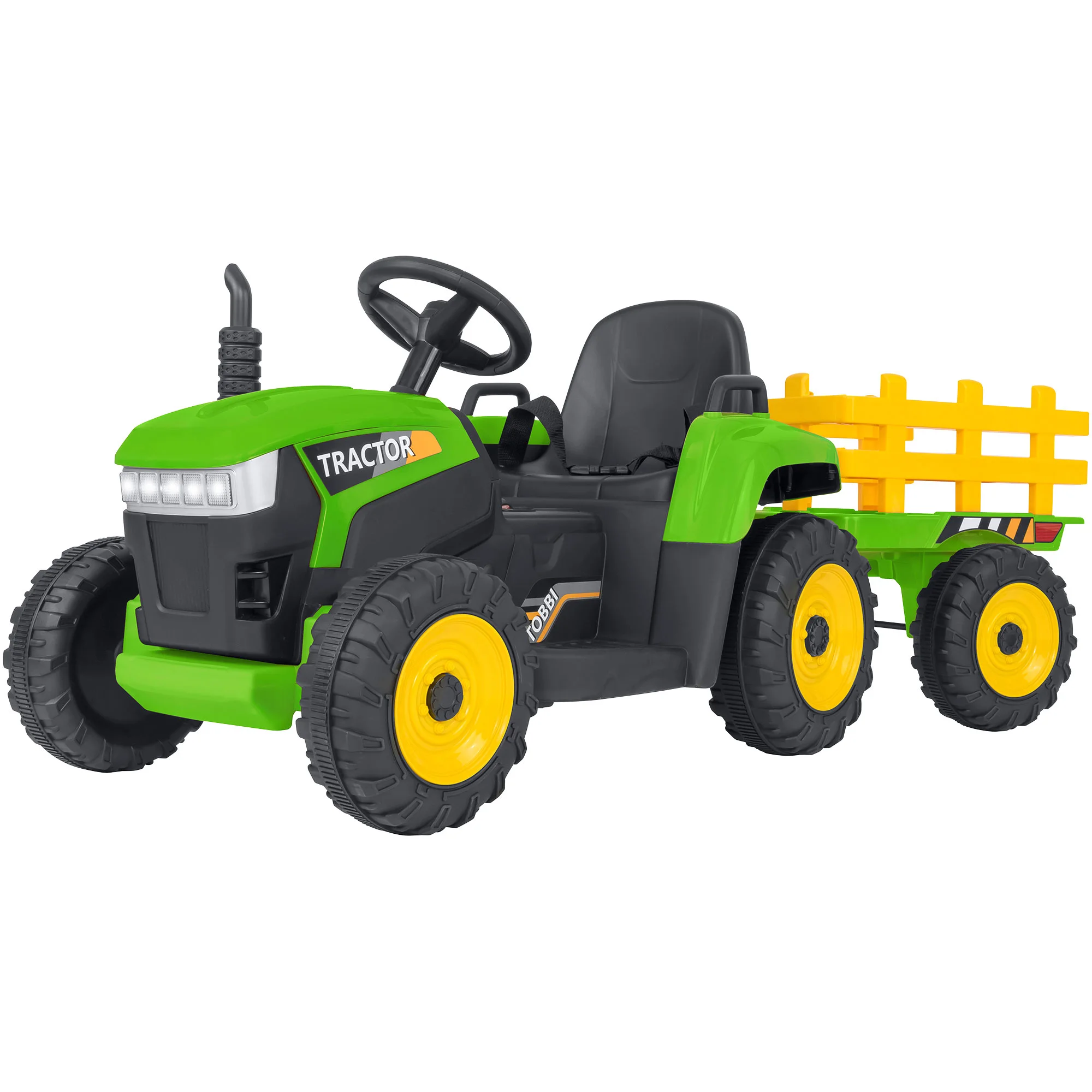 Φωτογραφία προϊόντος: GLOBO SPIDKO R/C ELECT TRACTOR 12V 2,4GHZ W/TRAILER GREEN - 40434