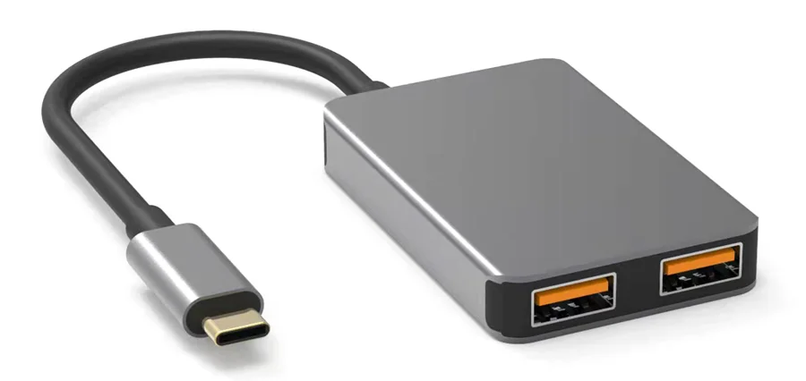 Φωτογραφία προϊόντος: POWERTECH USB-C hub PTH-102, USB-C + 3x USB θύρες, 10Gbps, γκρι
