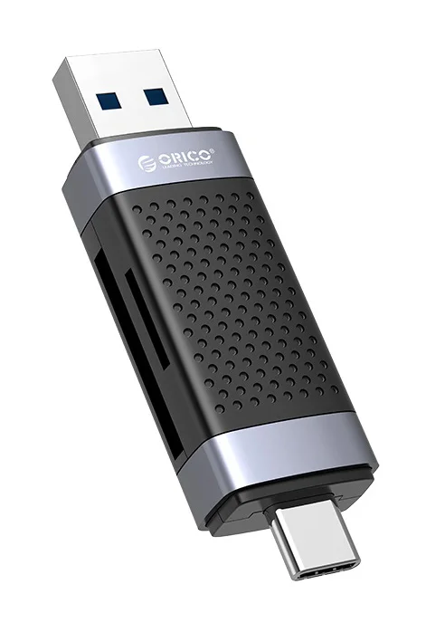 Φωτογραφία προϊόντος: ORICO card reader CD2D-AC3 για SD + Micro SD, USB-C + USB 3.0, μαύρο