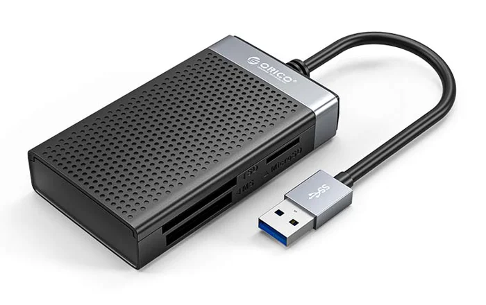 Φωτογραφία προϊόντος: ORICO card reader CL4T-A3 για Micro SD/SD/CF/MS, USB 3.0, μαύρο